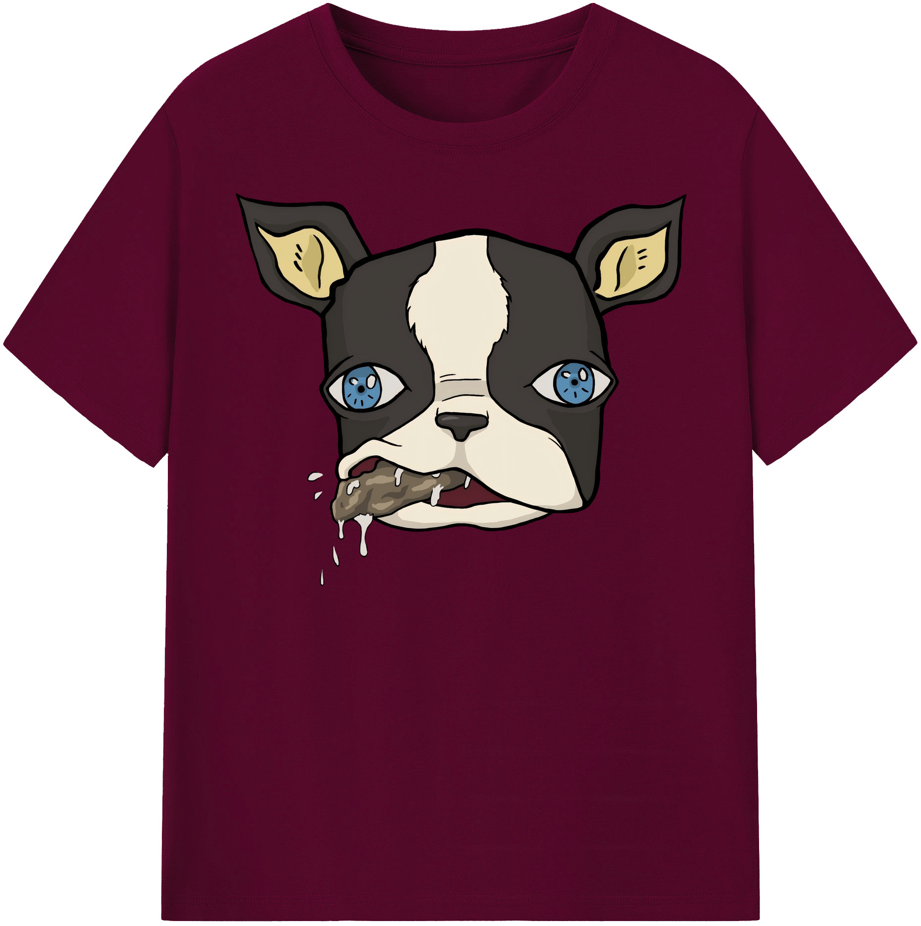 （画像用） ジョジョの奇妙な冒険 イギー JoJo's Bizarre Adventure Iggy レディースカジュアルプリントTシャツ（綿100％）